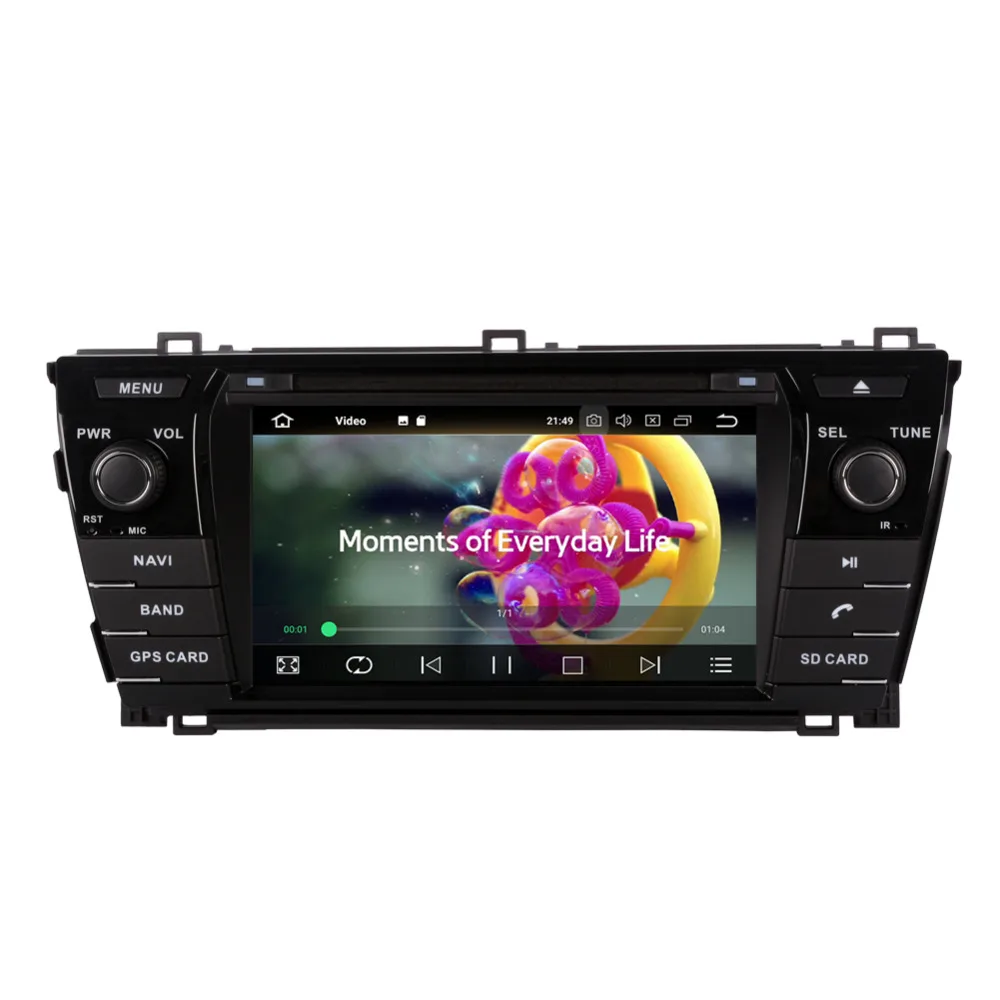 Автомобильный радиоприемник Android 8 0 ядер 4 Гб + 32 ГБ для Toyota Corolla 2013 с левой рукой GPS