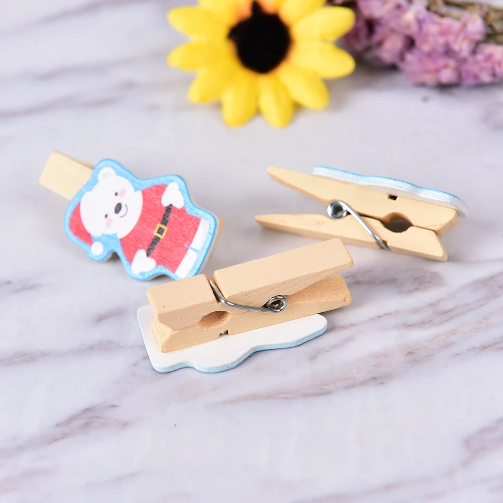 Peerless 10pcs DIY Photo Christmas Snow Bear Christmas tree Wood Clips wedding decorative crafts house decor No rope35x20mm
Peerless 10pcs DIY Photo Christmas Snow Bear Christmas tree Wood Clips wedding decorative crafts house decor No rope35x20mm