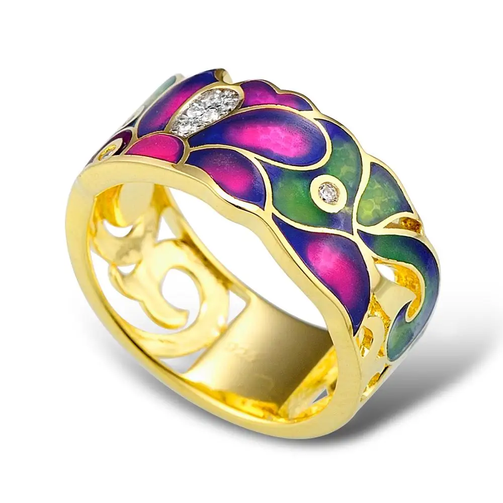 SANTUZZA Jewelry Set HANDMADE Colorful Enamel White CZ Stones Ring Earrings 925 Sterling Silver Women Fashion Jewelry Set
SANTUZZA Jewelry Set HANDMADE Colorful Enamel White CZ Stones Ring Earrings 925 Sterling Silver Women Fashion Jewelry Set
