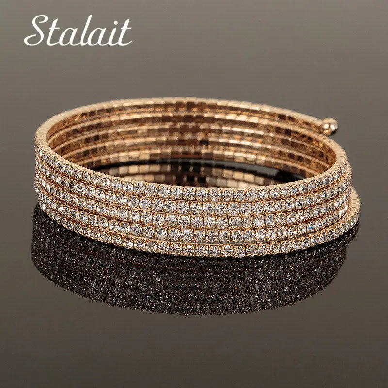 Multi Layer Lady's Open Tennis Bracelets Fashion Full Rhinestones Bracelets Chic Gold and Silver Plated Bracelets&Bangle Gifts
Multi Layer Lady's Open Tennis Bracelets Fashion Full Rhinestones Bracelets Chic Gold and Silver Plated Bracelets&Bangle Gifts