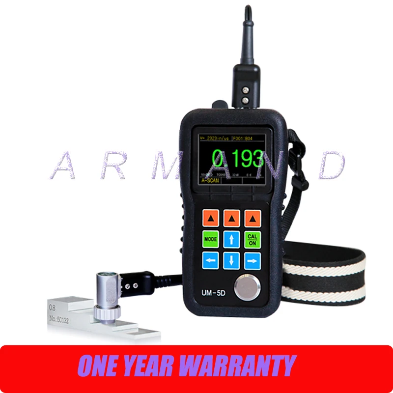 Ultrasonic Thickness Gauge Through Paint & Coatings UM-5D A&B Scan Color Screen Thickness Tester
Ultrasonic Thickness Gauge Through Paint & Coatings UM-5D A&B Scan Color Screen Thickness Tester