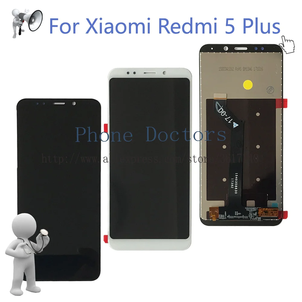 5.99" For Xiaomi Redmi 5 Plus Full LCD DIsplay + Touch Screen Digitizer Assembly For Redmi 5Plus LCD Replace 100% Tested
5.99" For Xiaomi Redmi 5 Plus Full LCD DIsplay + Touch Screen Digitizer Assembly For Redmi 5Plus LCD Replace 100% Tested
