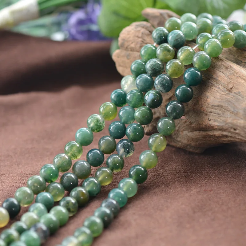 Wholesale Free Shipping Natural Stone Round Green Aquatic Moss Aga te Beads Strand 4 6 8 10 12MM Pick Size For Jewelry
Wholesale Free Shipping Natural Stone Round Green Aquatic Moss Aga te Beads Strand 4 6 8 10 12MM Pick Size For Jewelry