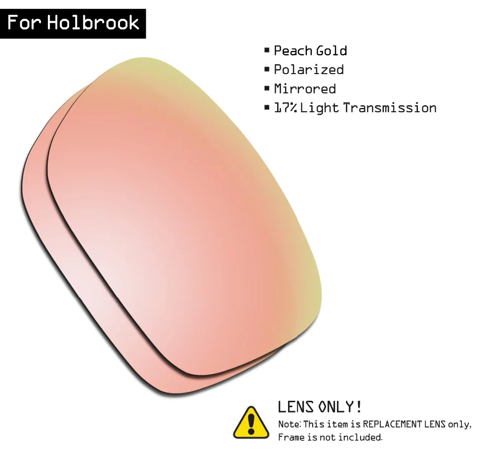 SmartVLT Polarized Sunglasses Replacement Lenses for Oakley Holbrook - Peach Gold
SmartVLT Polarized Sunglasses Replacement Lenses for Oakley Holbrook - Peach Gold