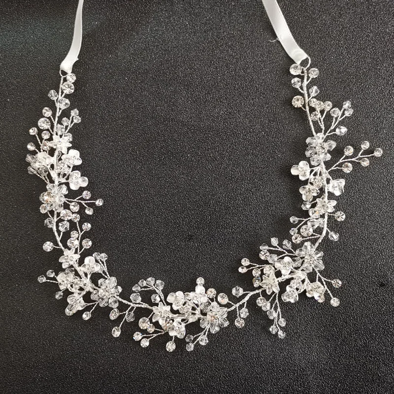 SLBRIDAL Handmade Silver Color Crystal Rhinestone Pearls Floral Wedding Hair accessories Hairband Bridal Headband Women Jewelry
SLBRIDAL Handmade Silver Color Crystal Rhinestone Pearls Floral Wedding Hair accessories Hairband Bridal Headband Women Jewelry