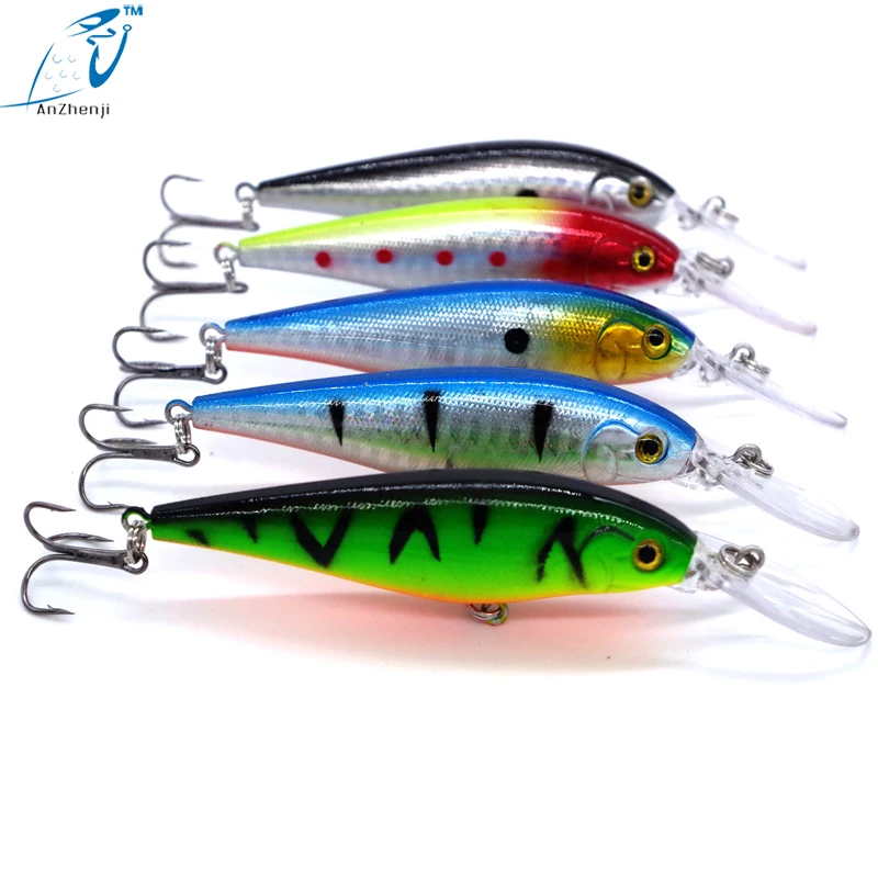 2018 New 10pcs Quality Fishing Lure Minnow Plastic Isca Artificial Fish Sea Hooks Hard Bait for Crank | Спорт и развлечения