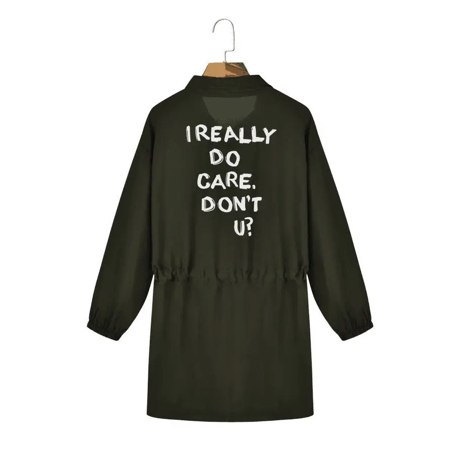 MeiHuiDa 2018 New Style Fashion Women Letter Trench Windbreaker Loose Long Floral Tunic Outwear Tops
MeiHuiDa 2018 New Style Fashion Women Letter Trench Windbreaker Loose Long Floral Tunic Outwear Tops