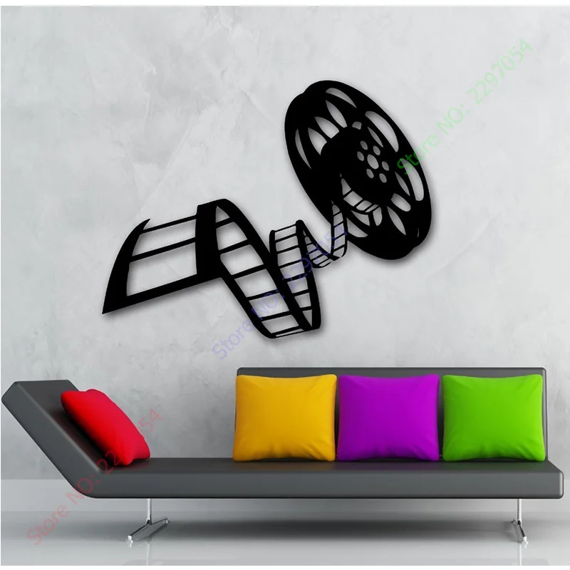 Movie Film Vinyl Wall Decal Reel Of Film Cinema Film Decor For Living Room Mural Art Wall Sticker Film Studio Bedroom Decoration
Movie Film Vinyl Wall Decal Reel Of Film Cinema Film Decor For Living Room Mural Art Wall Sticker Film Studio Bedroom Decoration