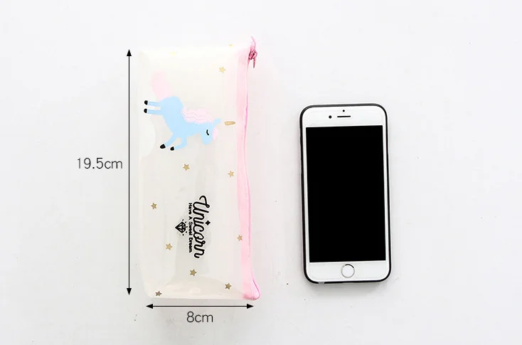 Cute unicorn translucent pvc Pencil case Waterproof Stationery Storage Organizer Bag School Office Supply Escolar
Cute unicorn translucent pvc Pencil case Waterproof Stationery Storage Organizer Bag School Office Supply Escolar
