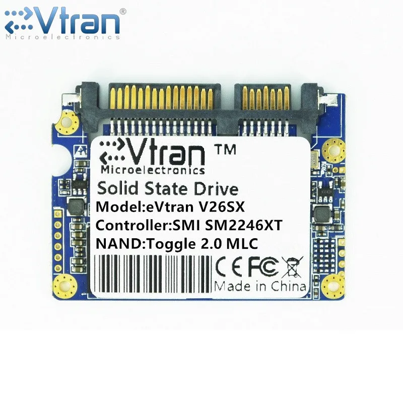 Evtran V26SX 16 г 32 64 128 SSD MLC SATA3 Halfslim SATA твердотельный накопитель для Тетрадь ноутбука