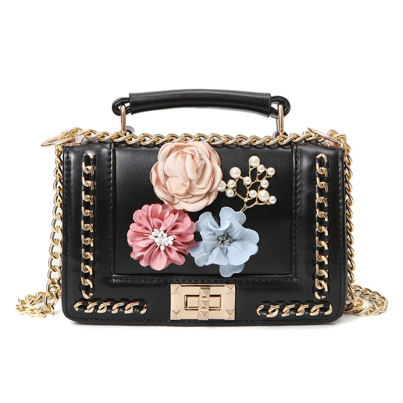 Fashion Ladies Flower Pearl Flap Bag Luxury Designer Handbags Women 2019 Black White Small Day Clutch Chain Girls Crossbody Bag
Fashion Ladies Flower Pearl Flap Bag Luxury Designer Handbags Women 2019 Black White Small Day Clutch Chain Girls Crossbody Bag