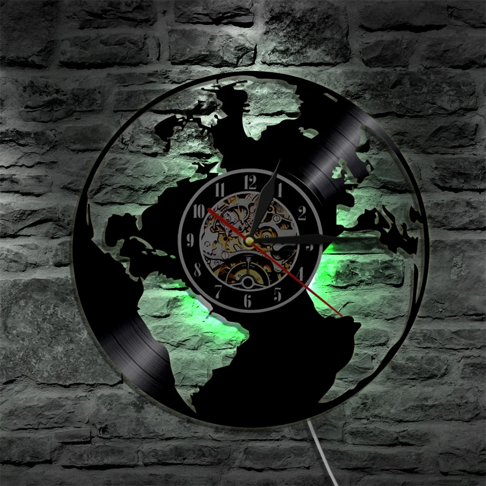 World Map LED Silhouette Backlight Modern Light Vinyl Clock Color Change Decor Art Lamp Remote Control Decor Nightlight
World Map LED Silhouette Backlight Modern Light Vinyl Clock Color Change Decor Art Lamp Remote Control Decor Nightlight