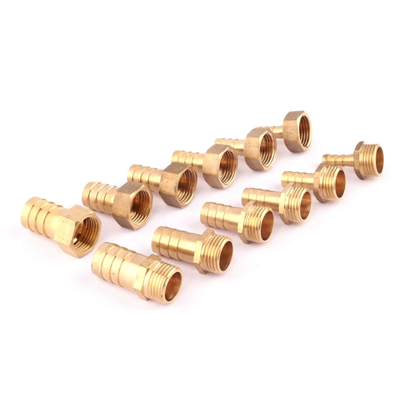 1/2" Female Male Thread Hose Connector 8-19mm Pure Brass Pagoda Water Connectors Irrigation Copper Gas Soft Pipe Hose Adapters
1/2" Female Male Thread Hose Connector 8-19mm Pure Brass Pagoda Water Connectors Irrigation Copper Gas Soft Pipe Hose Adapters