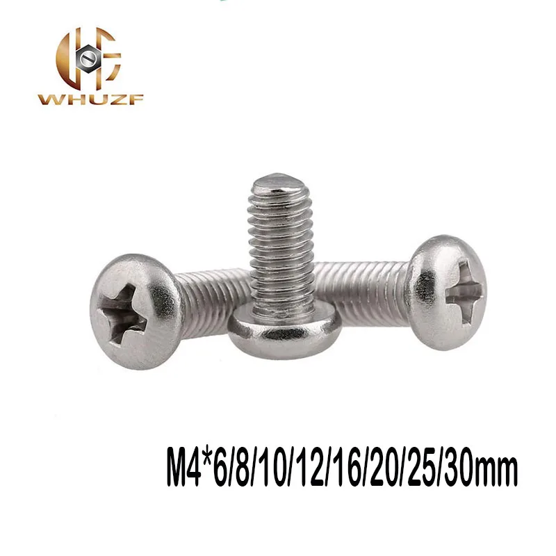 M4*6/8/10/12/16/20/25/30mm screw GB818 half round 304 Stainless Steel flat Phillips head cross Truss head screw
M4*6/8/10/12/16/20/25/30mm screw GB818 half round 304 Stainless Steel flat Phillips head cross Truss head screw