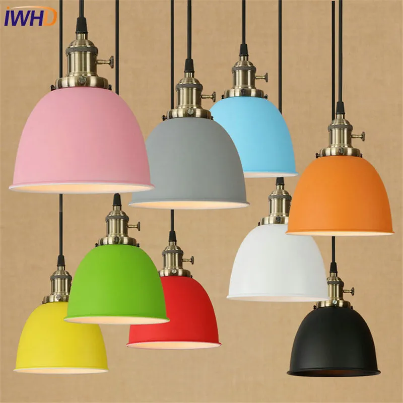 IWHD Loft Style Color Iron LED Pendant Light Fixtures Vintage Industrial Lighting Dining Room Hanging Lamp Simple Droplight
IWHD Loft Style Color Iron LED Pendant Light Fixtures Vintage Industrial Lighting Dining Room Hanging Lamp Simple Droplight