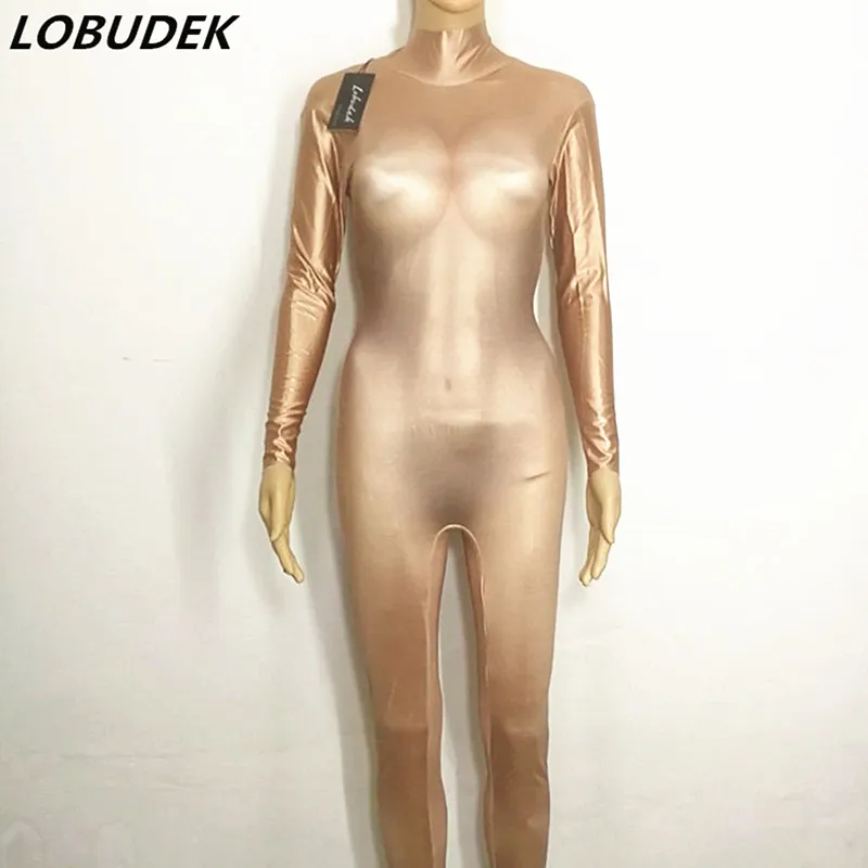 Sexy Bar nightclub Female singer dancer DJ Pole dancing costumes jazz performance stage romper solid skin color leotard jumpsuit
Sexy Bar nightclub Female singer dancer DJ Pole dancing costumes jazz performance stage romper solid skin color leotard jumpsuit