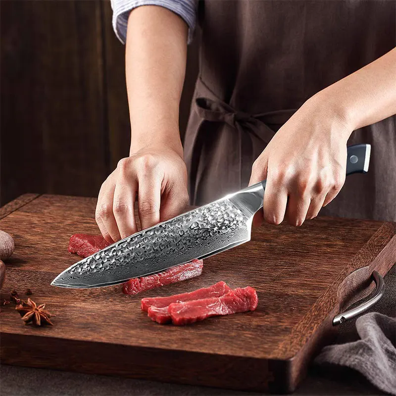 Damascus Chef Knife Santoku Cleaver Japanese Damascus Steel 8 Inch Kitchen Knife
Damascus Chef Knife Santoku Cleaver Japanese Damascus Steel 8 Inch Kitchen Knife