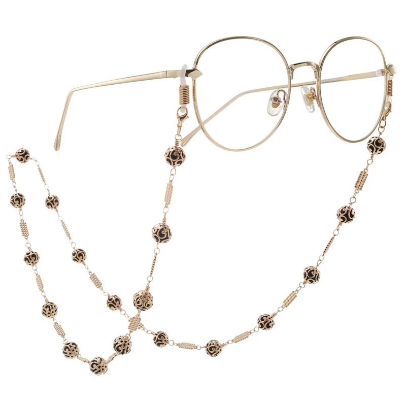 Fashion Hollow Ball Charm Metal Eyeglass Chains Eyewears Sunglasses Reading Glasses Chain Cord Holder Neck Strap Rope
Fashion Hollow Ball Charm Metal Eyeglass Chains Eyewears Sunglasses Reading Glasses Chain Cord Holder Neck Strap Rope