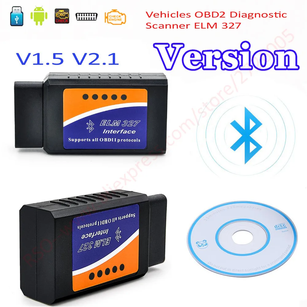 Автомобильный bluetooth-сканер elm327 v1.5 с usb-интерфейсом и поддержкой OBD2