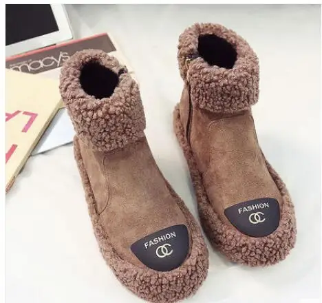 Winter 2018 Korean version joker leisure fashion new women's shoes vintage British style student flat short boots
Winter 2018 Korean version joker leisure fashion new women's shoes vintage British style student flat short boots