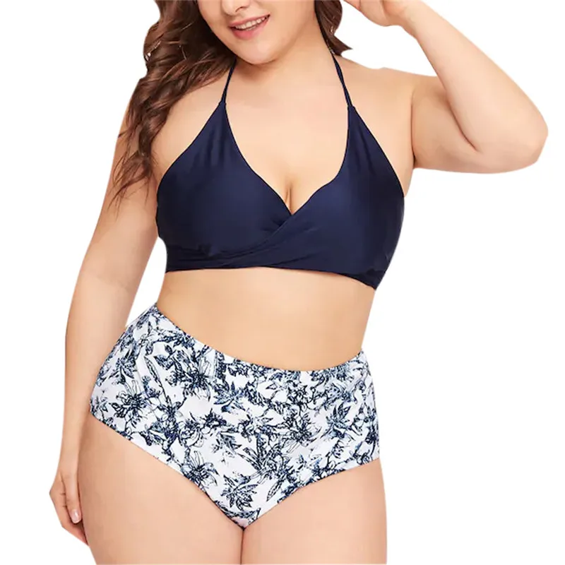 Halter Neck Padded Set Women Swimwear Female Plus Size suit Two Piece Floral Print suit For Women Set Push Up Shorts A422
Halter Neck Padded Set Women Swimwear Female Plus Size suit Two Piece Floral Print suit For Women Set Push Up Shorts A422