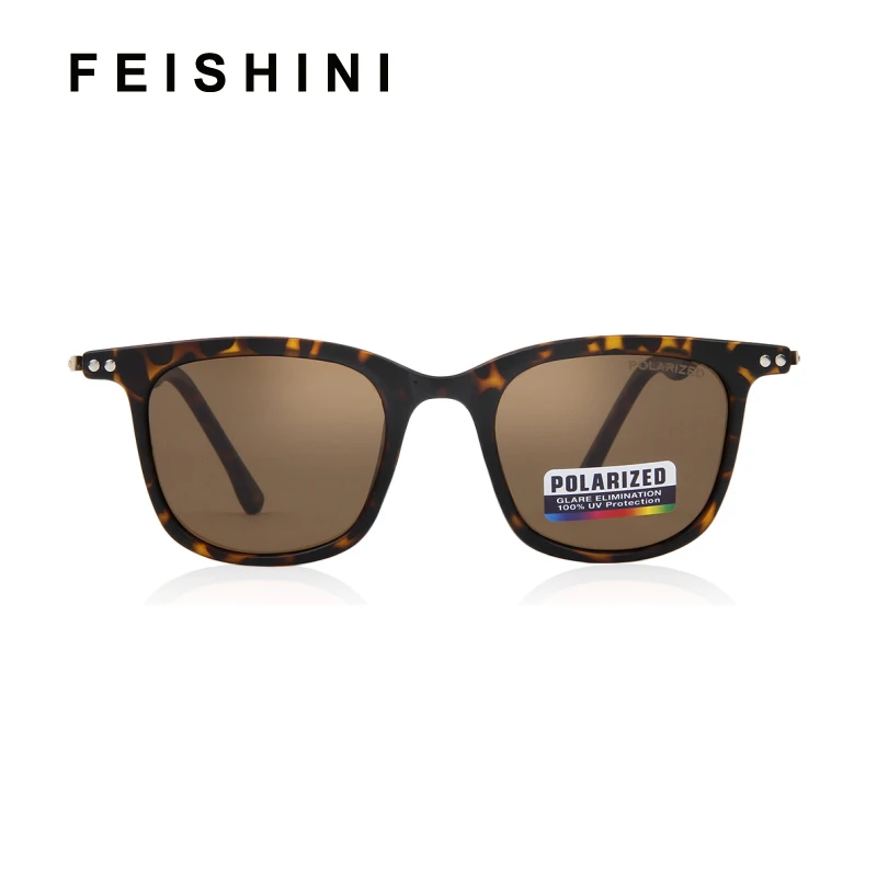 FEISHINI High Quality Male Eyewear Black Vintage Fashion UV Narrow Square Men Sunglasses Women Polarized Brand Designer
FEISHINI High Quality Male Eyewear Black Vintage Fashion UV Narrow Square Men Sunglasses Women Polarized Brand Designer