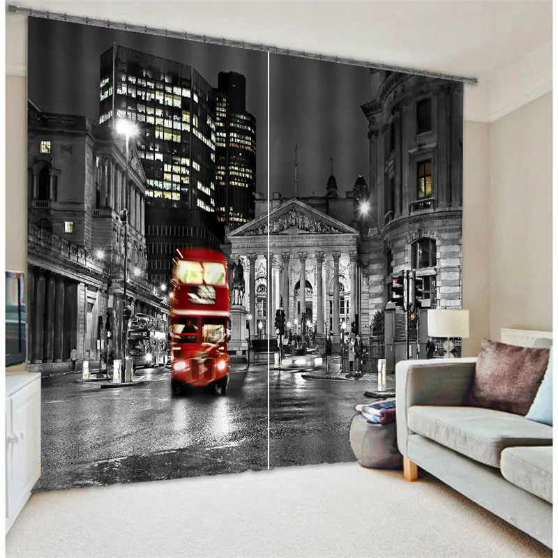 2017 London bus Digital Print 3D Blackout Curtains For Living room Bedding room Drapes Cotinas para sala
2017 London bus Digital Print 3D Blackout Curtains For Living room Bedding room Drapes Cotinas para sala