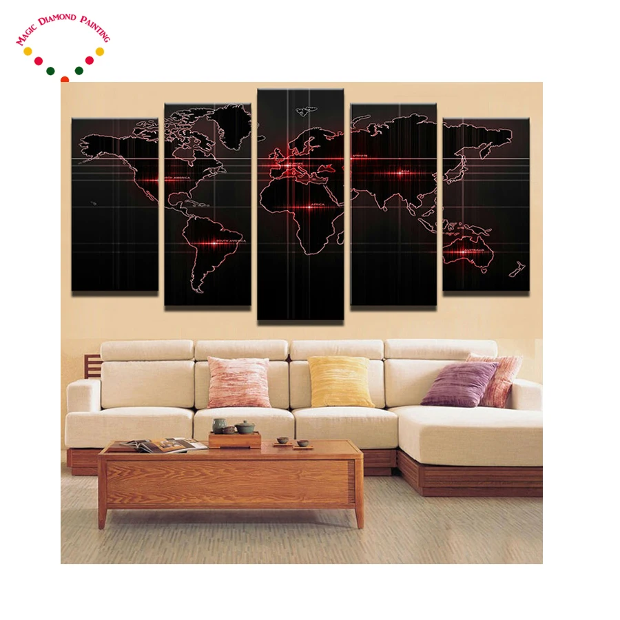 5pcs/set full diamond embroidery Black world world map Diamond mosaic diamond painting cross stitch diamond sets home decorative
5pcs/set full diamond embroidery Black world world map Diamond mosaic diamond painting cross stitch diamond sets home decorative
