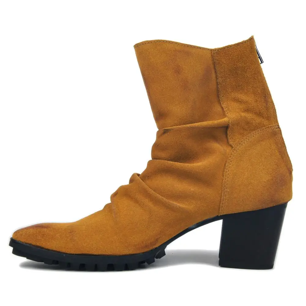 High Top 7cm Heel genuine leather plus size men wedge suede retro Chelsea Boots casual punk rock motorcycles boots
High Top 7cm Heel genuine leather plus size men wedge suede retro Chelsea Boots casual punk rock motorcycles boots