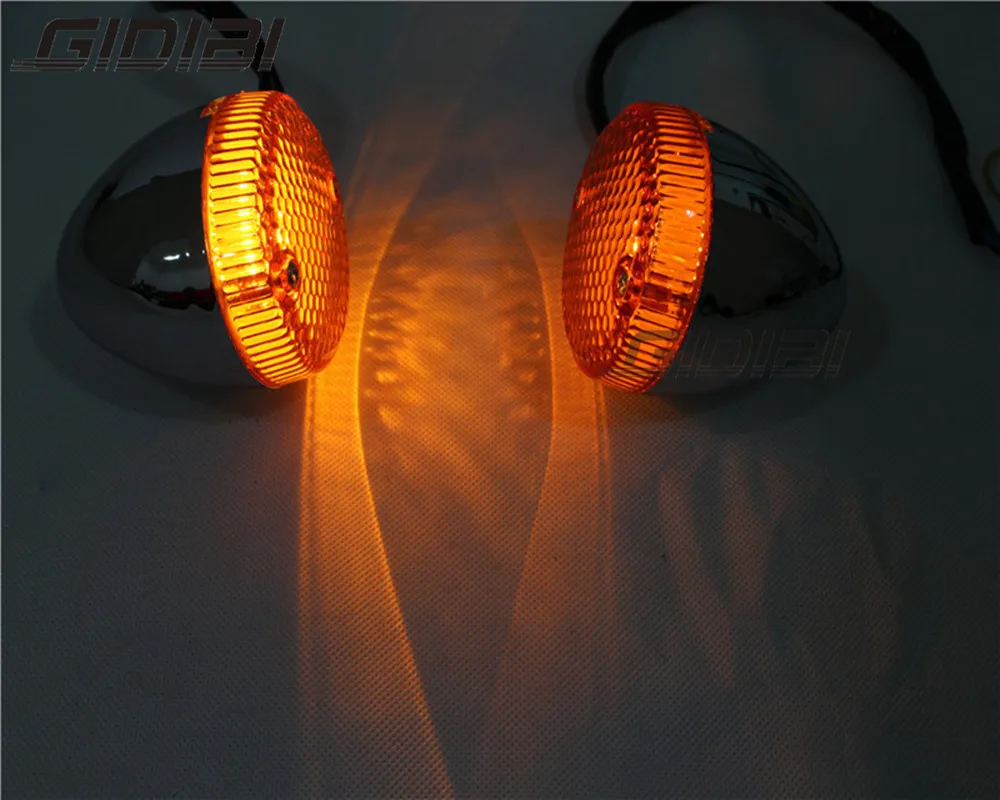 Motorcycle Turn Signal Indicator Light Lamp For Honda REBEL CA250 400 CMX250 CMX400 Amber