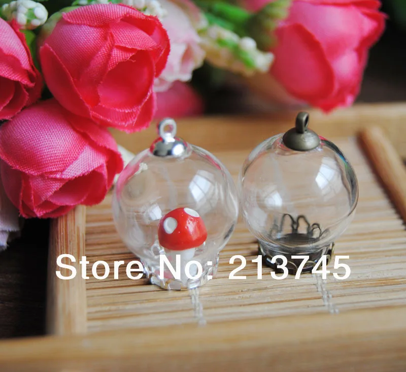Freeshipping 20*12mm Glass globe & silver lace base& 6mm cap Set DIY glass vial pendant glass ball cover Jewelry
Freeshipping 20*12mm Glass globe & silver lace base& 6mm cap Set DIY glass vial pendant glass ball cover Jewelry