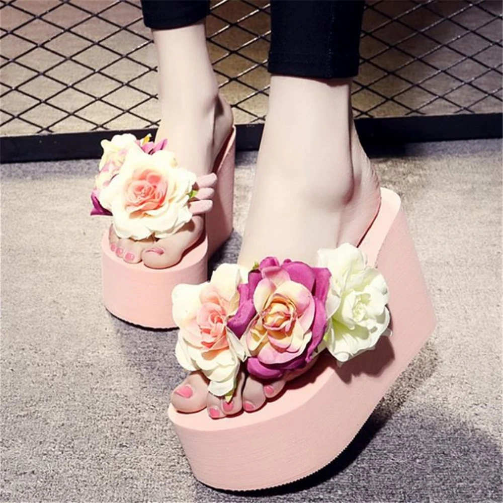 Women's Shoes Hot Sale Soild Wedge Platform Flip Flops Woman Shoes 2018 Summer Shoes High Heels Beach Sandals Ladies Thick High
Women's Shoes Hot Sale Soild Wedge Platform Flip Flops Woman Shoes 2018 Summer Shoes High Heels Beach Sandals Ladies Thick High