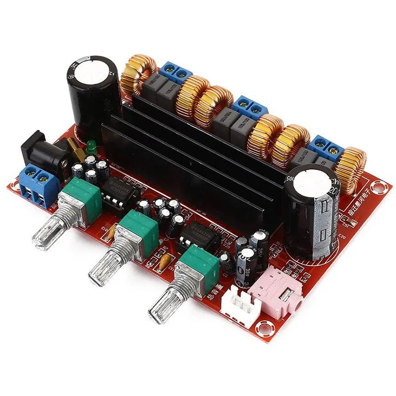 TPA3116 2.1 Digital Audio Amplifier Board XH-HM139 TPA3116D2 Subwoofer Speaker Power Amplifiers DC12V-24V 2*50W 100W
TPA3116 2.1 Digital Audio Amplifier Board XH-HM139 TPA3116D2 Subwoofer Speaker Power Amplifiers DC12V-24V 2*50W 100W