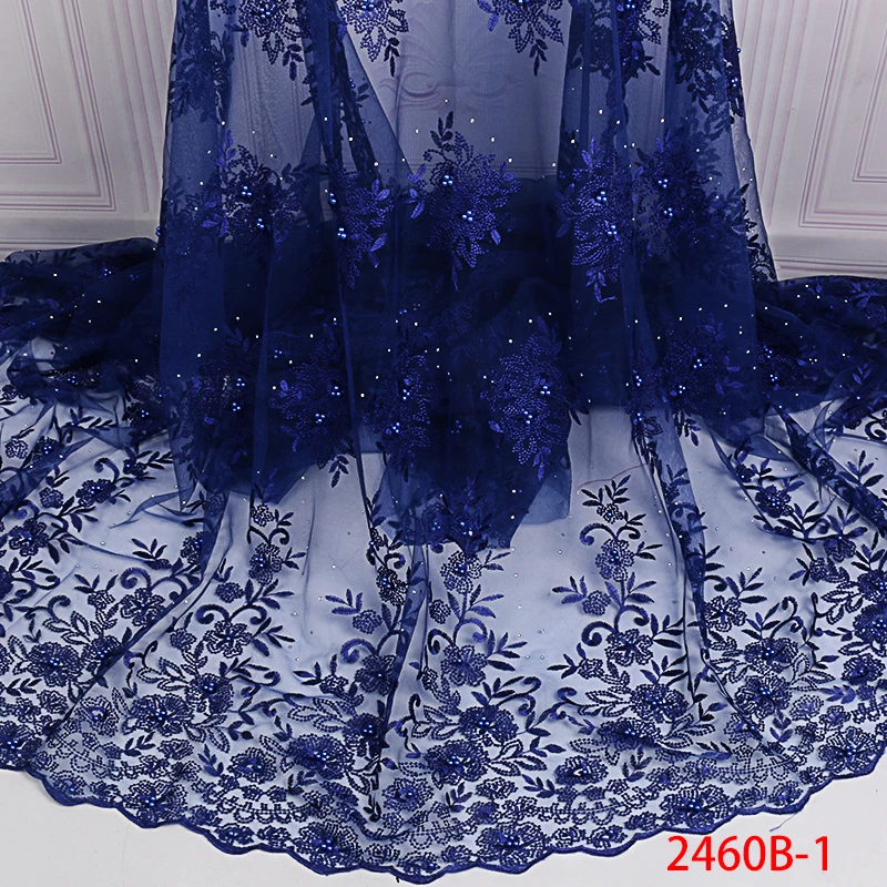 Newest African Tulle Lace Fabric Hot Sale French Net Fabric Lace with Beads Stones Nigerian Embroidery Laces for Dress KS2460B-1
Newest African Tulle Lace Fabric Hot Sale French Net Fabric Lace with Beads Stones Nigerian Embroidery Laces for Dress KS2460B-1