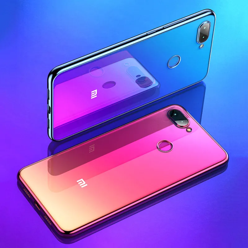 Чехол MUCHI для Xiaomi Mi 8 Lite роскошный мягкий прозрачный противоударный чехол с