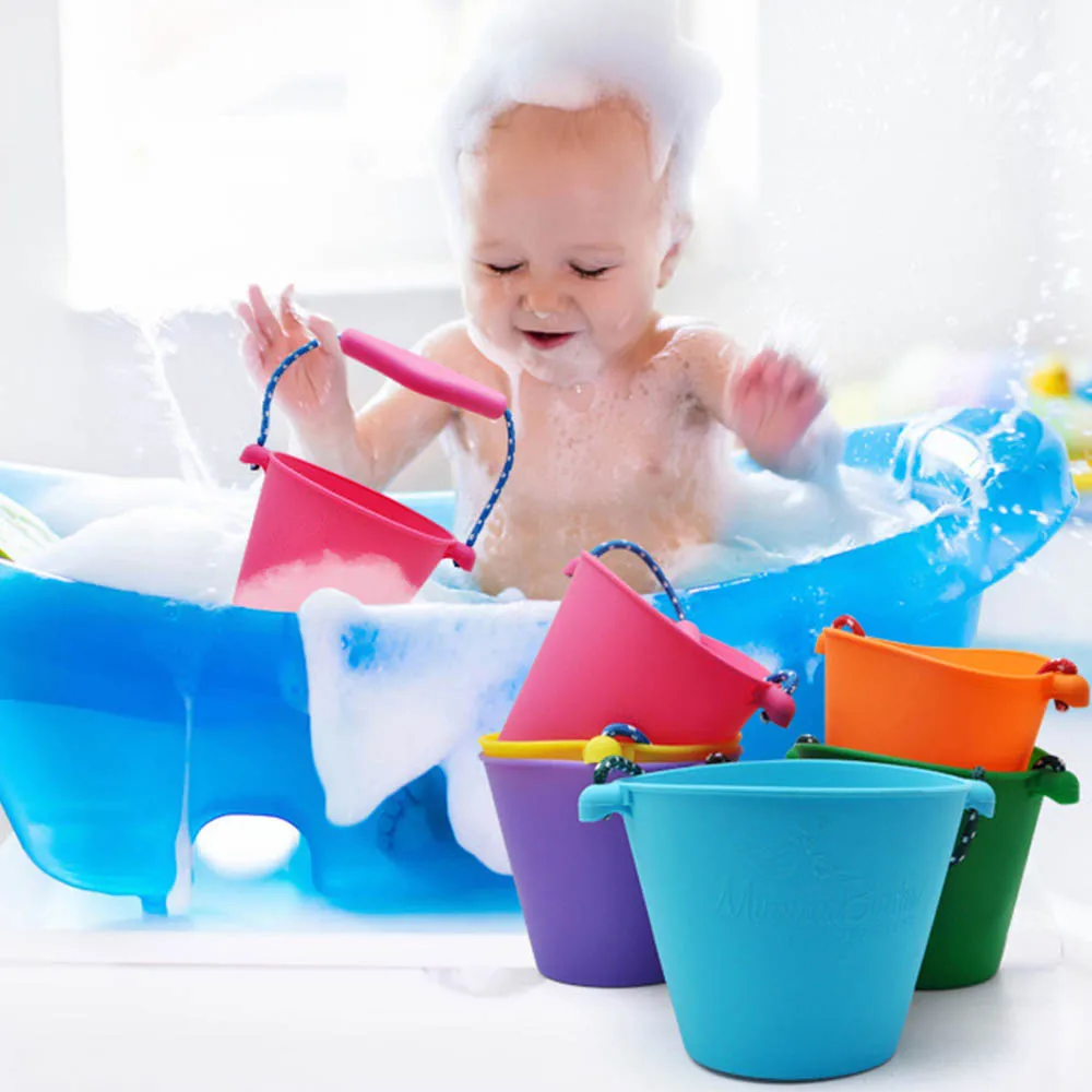 6 Colors Beach Bucket Silicone Folding Hand-held Barrel Toy Baby Kids Shower Bath Toy Sand Dabbling Pour Water Toy
6 Colors Beach Bucket Silicone Folding Hand-held Barrel Toy Baby Kids Shower Bath Toy Sand Dabbling Pour Water Toy