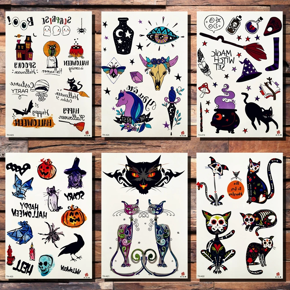 FANRUI, Хэллоуин, тыква, Волшебный единорог, временная татуировка, наклейка, Череп, кошки, черная ворона, флэш-татуировки, боди-арт, руки, искусст...
FANRUI, Хэллоуин, тыква, Волшебный единорог, временная татуировка, наклейка, Череп, кошки, черная ворона, флэш-татуировки, боди-арт, руки, искусст...