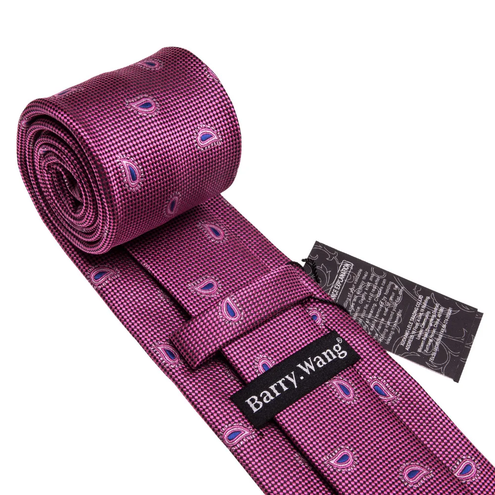 Barry.Wang 2018 Brand New 8.5cm Men's Paisley Tie For Men Fashion Pink Neckties Man's Neck Ties For Wedding Business Corbatas
Barry.Wang 2018 Brand New 8.5cm Men's Paisley Tie For Men Fashion Pink Neckties Man's Neck Ties For Wedding Business Corbatas