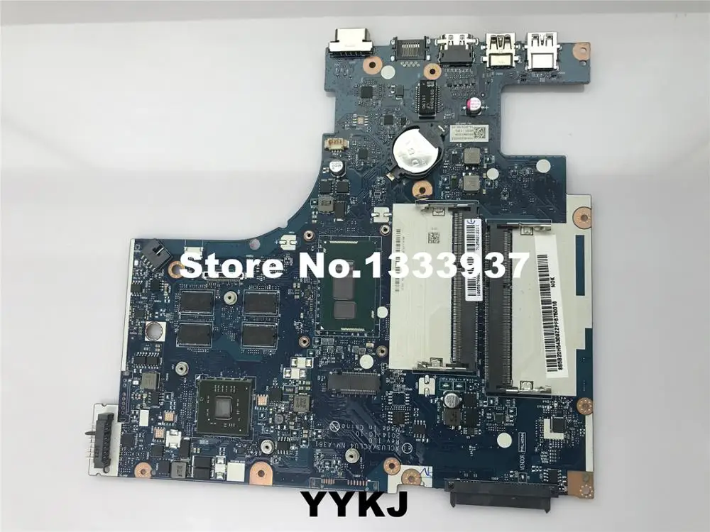 Материнская плата ACLU3/ACLU4 NM-A361 для ноутбука Lenovo G50-80 с процессором i3-4005U
Материнская плата ACLU3/ACLU4 NM-A361 для ноутбука Lenovo G50-80 с процессором i3-4005U