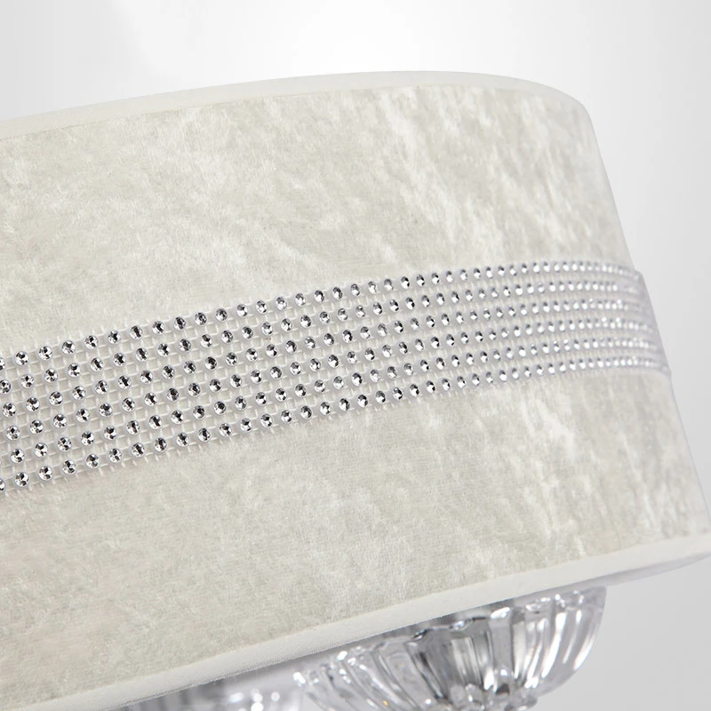 Fabric Shade Modern LED Crystal Chandeliers lights Bedroom Rose Chandeliers lamps living room lighting
Fabric Shade Modern LED Crystal Chandeliers lights Bedroom Rose Chandeliers lamps living room lighting