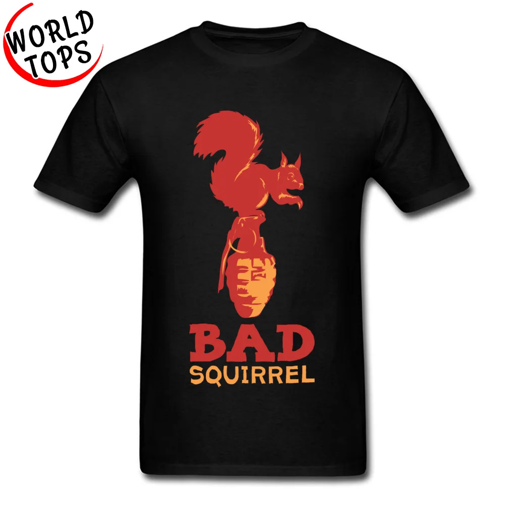 Австралия Bad Squirrel Bomb футболки больших размеров для мужчин с коротким рукавом и