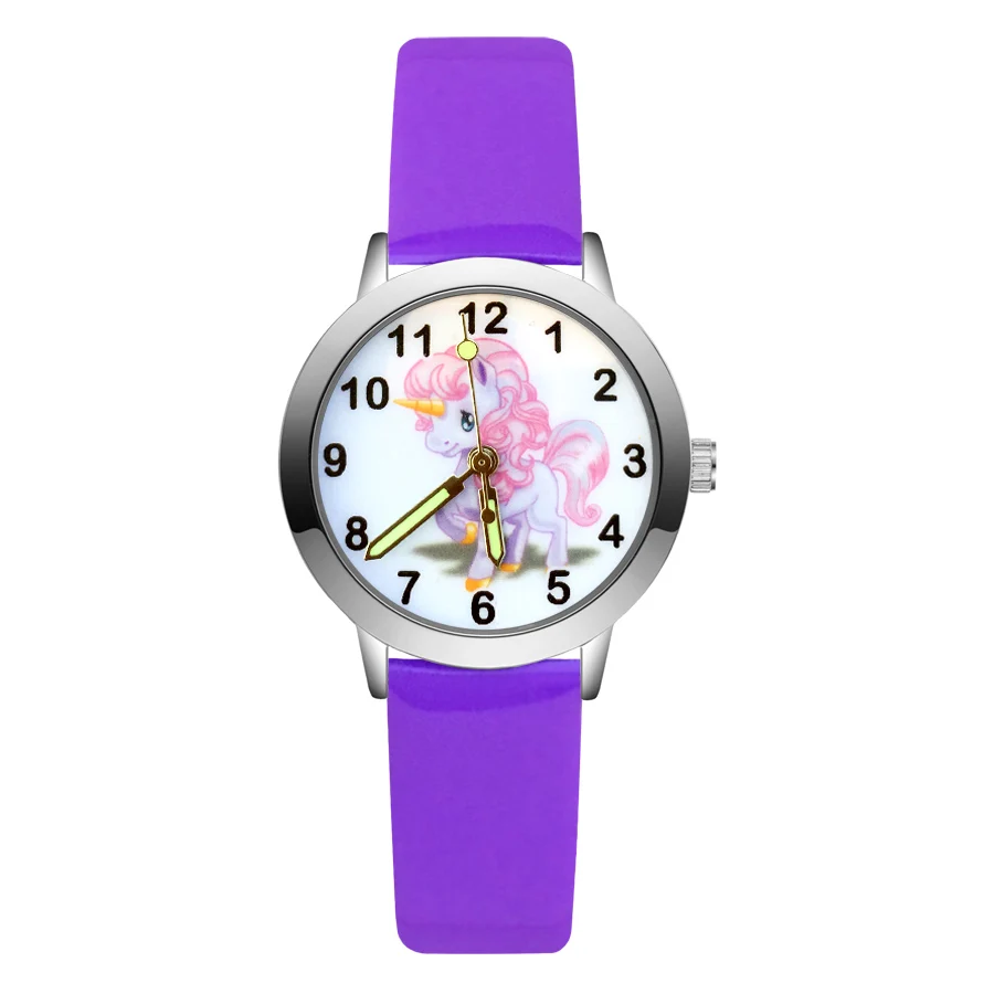 Fashion Cartoon Cute Unicorn horse style Children's Watches Kids Student Girls Quartz leather Wrist Watch JA133
Fashion Cartoon Cute Unicorn horse style Children's Watches Kids Student Girls Quartz leather Wrist Watch JA133