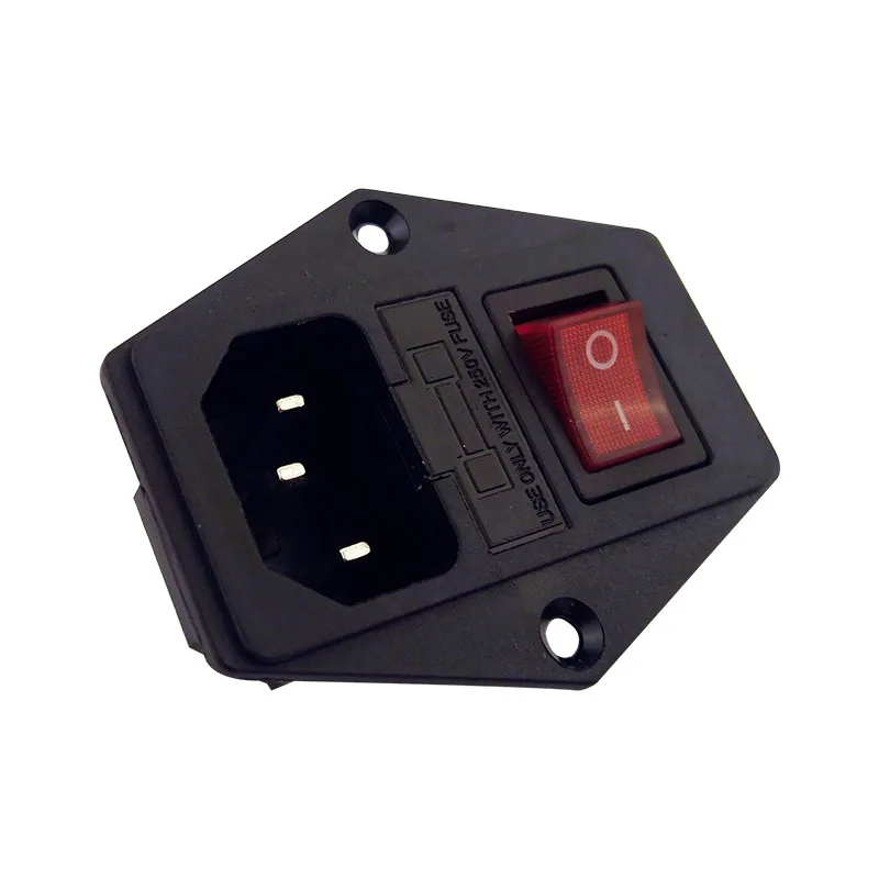 With 10A fuse Red Light Power Switch AC Power Socket 10A 250V Connector Plug AC-D10FS6
With 10A fuse Red Light Power Switch AC Power Socket 10A 250V Connector Plug AC-D10FS6