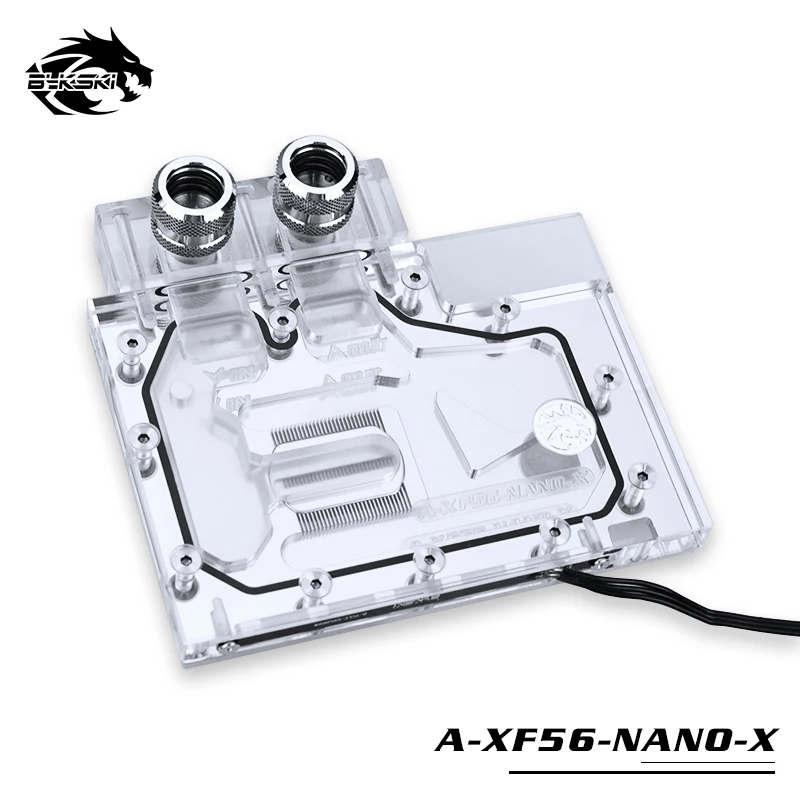 Bykski водный блок для AMD XFX VEGA56 NANO / SAPPHIRE PULSE Radeon RX Vega56 8G HBM2 Full Cover GPU медный радиаторный