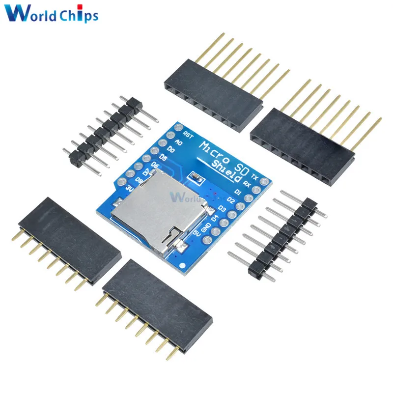 Щит для карты Micro SD WeMos D1 беспроводной модуль Arduino Mini TF Wi Fi ESP8266|shield sd|shield for arduinoarduino sd