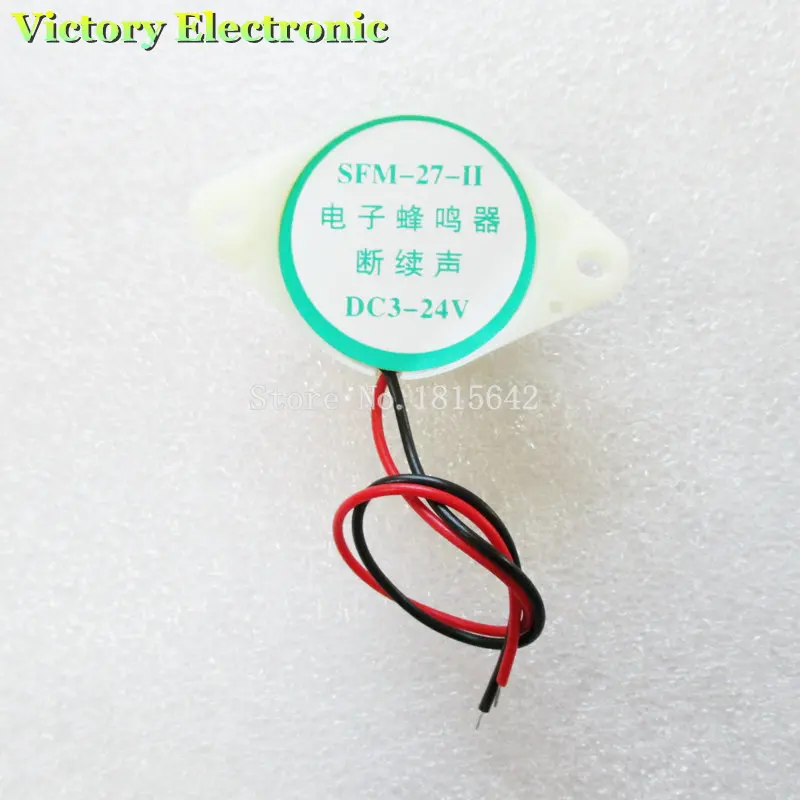 5PCS/LOT SFM-27 DC 3-24V 90DB Intermittent Beep Alarm Electronic Buzzer Sounder New DX
5PCS/LOT SFM-27 DC 3-24V 90DB Intermittent Beep Alarm Electronic Buzzer Sounder New DX