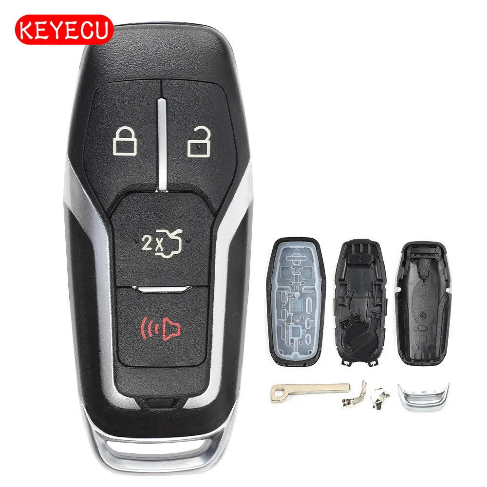Keyecu Smart Prox Remote Key Shell Case 4 Button Fob for Ford Mustang Fusion F150
Keyecu Smart Prox Remote Key Shell Case 4 Button Fob for Ford Mustang Fusion F150