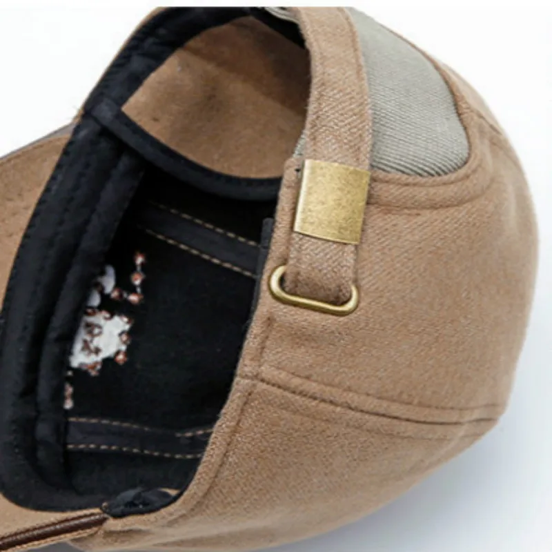 Winter Baseball Cap With Earflap Solid High Quality Ear Flap Snapback Hat For Old Men Spring Autumn Vintage Trucker Hat Cap Bone
Winter Baseball Cap With Earflap Solid High Quality Ear Flap Snapback Hat For Old Men Spring Autumn Vintage Trucker Hat Cap Bone