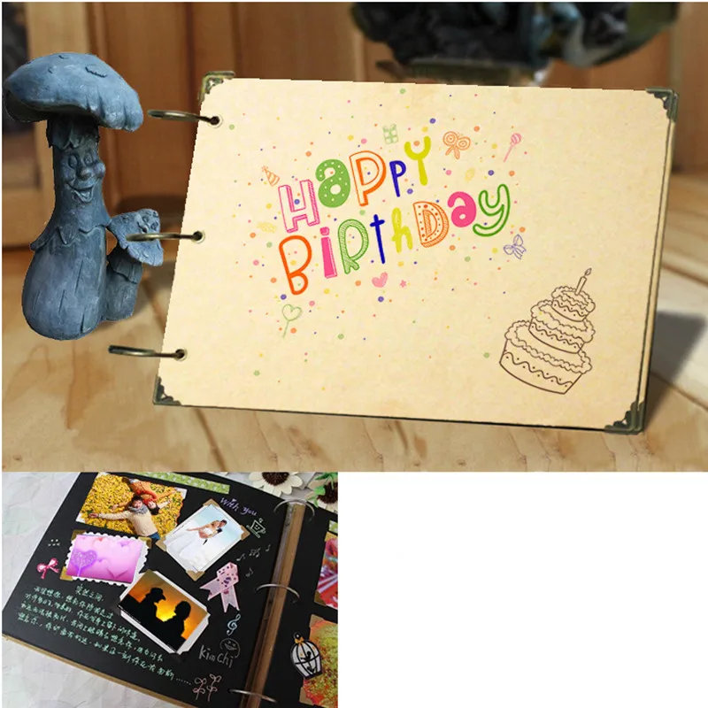 Large Size Blank Black Loose-Leaf Notebook Hand-Painted Graffiti Kraft Handmade DIY Photo Album with DIY Pack for Scrapbooking
Large Size Blank Black Loose-Leaf Notebook Hand-Painted Graffiti Kraft Handmade DIY Photo Album with DIY Pack for Scrapbooking