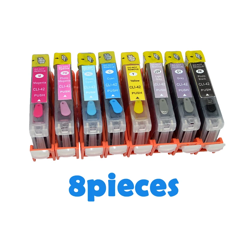 8pcs compatible refillable Ink Cartridge For canon CLI42 CLI 42 CLI-42 For Canon PIXMA Pro-100 100S Printer cartridges Pro-100
8pcs compatible refillable Ink Cartridge For canon CLI42 CLI 42 CLI-42 For Canon PIXMA Pro-100 100S Printer cartridges Pro-100